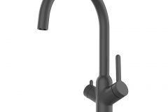 grifo cocina 3 vias negro