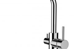Grifo de Cocina 3 Vías, FL, con caño giratorio 360° en L, Cromado