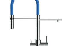 Grifo de Cocina 3 Vías, FL,Cromado y Azul