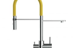 Grifo de Cocina 3 Vías, FL, Cromado y Amarillo