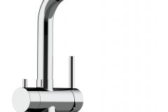 Grifo de Cocina 3 Vías,Acero Inoxidable Macizo, Pulido – Versión corta