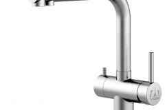 5058-Kurze-Variante-3-Wege-Wasserhahn-Edelstahl-Massiv-Kuchenarmatur-mit-360°-schwenkbarer-Auslauf-Edelstahl-geburstet