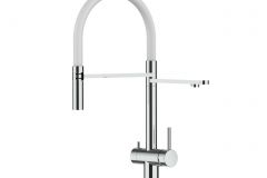 4270-3-Wege-Wasserhahn-Edelstahl-Massiv-Kuchenarmatur-schwenkbarer-Auslauf-und-abnehmbarer-2-strahl-Handbrause-Hochglanz-Weiss-scaled