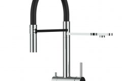 5287-KURZERE-VARIANTE-45CM-3-Wege-Wasserhahn-Edelstahl-Massiv-Kuchenarmatur-schwenkbarer-Auslauf-2-strahl-Handbrause-Hochglanz-scaled