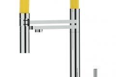 5325-KURZERE-VARIANTE-45CM-3-Wege-Wasserhahn-Edelstahl-Massiv-Kuchenarmatur-schwenkbarer-Auslauf-2-strahl-Handbrause-Hochglanz-scaled