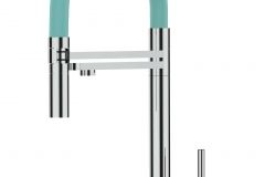 5360-KURZERE-VARIANTE-45CM-3-Wege-Wasserhahn-Edelstahl-Massiv-Kuchenarmatur-schwenkbarer-Auslauf-2-strahl-Handbrause-Hochglanz-scaled