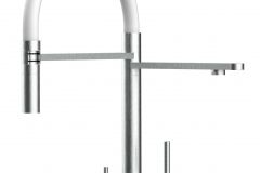 5369-KURZERE-VARIANTE-45CM-3-Wege-Wasserhahn-Edelstahl-Massiv-Kuchenarmatur-schwenkbarer-Auslauf-2-strahl-Handbrause-Geburstet-scaled