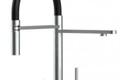 5382-KURZERE-VARIANTE-45CM-3-Wege-Wasserhahn-Edelstahl-Massiv-Kuchenarmatur-schwenkbarer-Auslauf-2-strahl-Handbrause-Geburstet-scaled