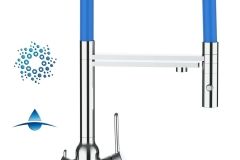 4420-4-Wege-Wasserhahn-Chrom-Kuchenarmatur-fur-Trinkwasseranlagen-blau-schwenkbarer-Auslauf-und-abnehmbarer-2-strahl-Handbrause-scaled