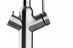 4426-4-Wege-Wasserhahn-Chrom-Kuchenarmatur-fur-Trinkwasseranlagen-gelb-schwenkbarer-Auslauf-und-abnehmbarer-2-strahl-Handbrause