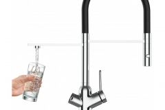 grifo 3 vias cromado negro 4