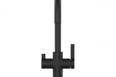 grifo 3 vias cocina negro mate 3