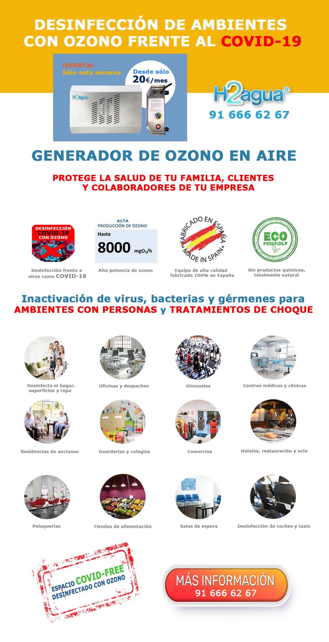 Multiusos LIMPIEZA CON OZONO AIRE V2 20 €