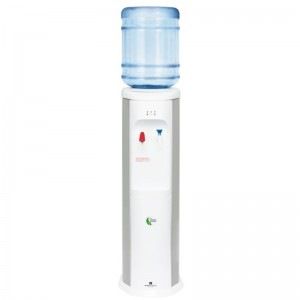 fuente de agua con botella slim blanco gris