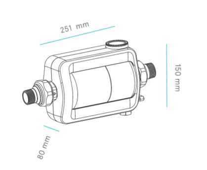 filtro de agua filtermax disk medidas