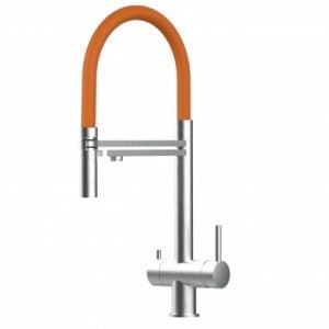 grifo-de-cocina-3-vias-acero-inoxidable-macizo-cepillado-naranja