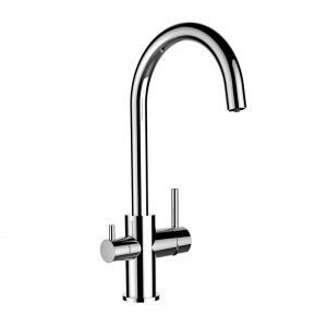 Grifo de Cocina 3 Vías, FL, con caño giratorio 360° en U, Cromado
